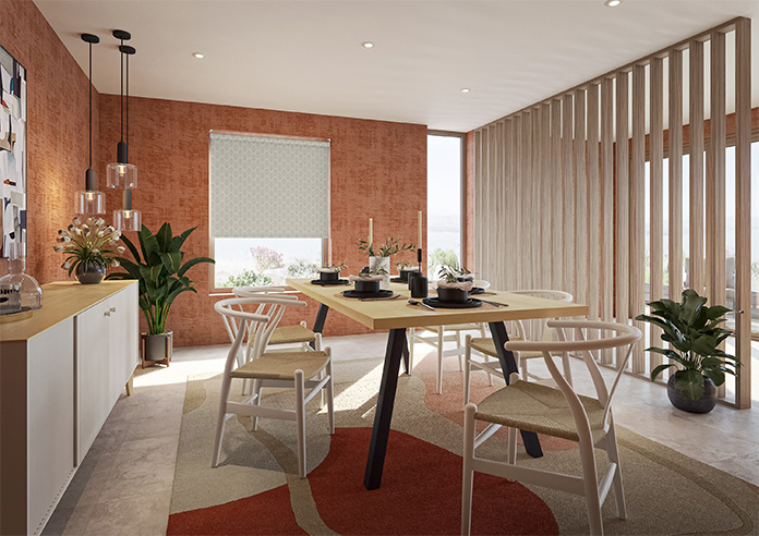 Beech Leaf (Blackout), Stone - Roller Blind - Image 7
